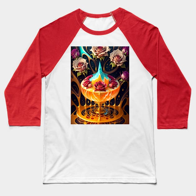 Rose Baseball T-Shirt by Grafititee